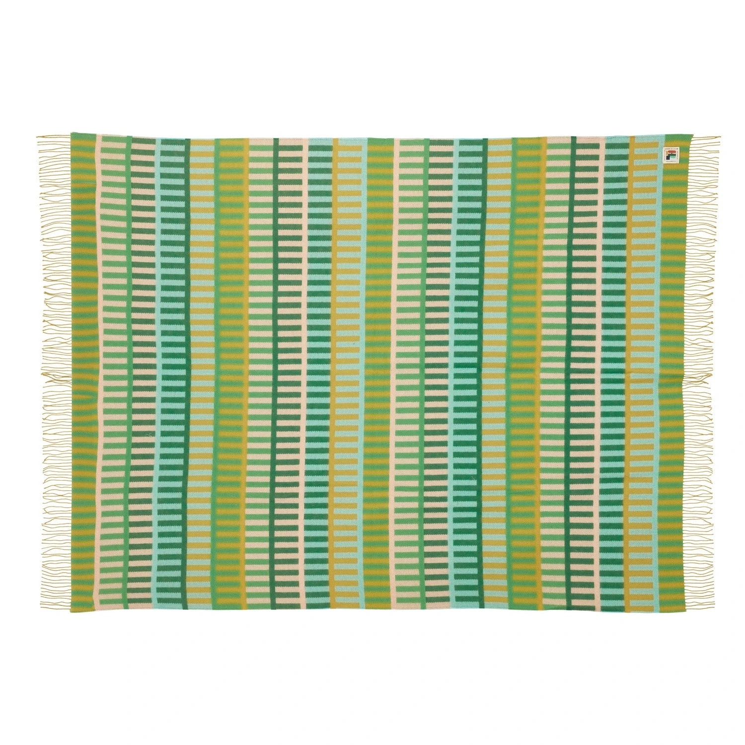 Donna Wilson Shiel Lambswool Throw - Green 3 Donna Wilson Shiel Lambswool Throw - Green