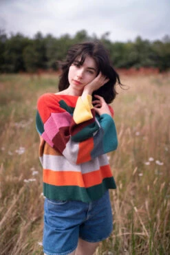 Donna Wilson Bella Jumper - Multi 8 Donna Wilson Bella Jumper - Multi -Happy Gift Store BellaSweaterMulti S2 LoRes SFW