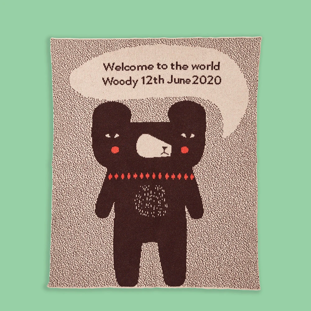 Donna Wilson Bespoke Welcome Baby Blanket 3 Donna Wilson Bespoke Welcome Baby Blanket - Image 2