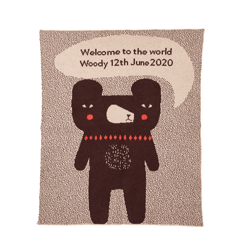 Donna Wilson Bespoke Welcome Baby Blanket 2 Donna Wilson Bespoke Welcome Baby Blanket