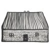 Donna Wilson House Shaped Cotton Throw -Happy Gift Store Blankets House Shaped Throw Donna Wilson