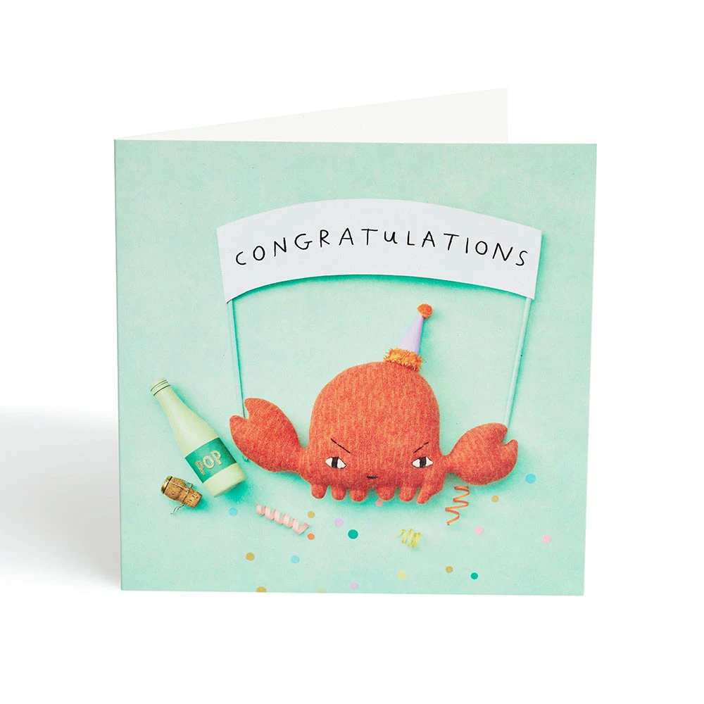 Donna Wilson Crabbie Congratulations Card 4 Donna Wilson Crabbie Congratulations Card - Image 2