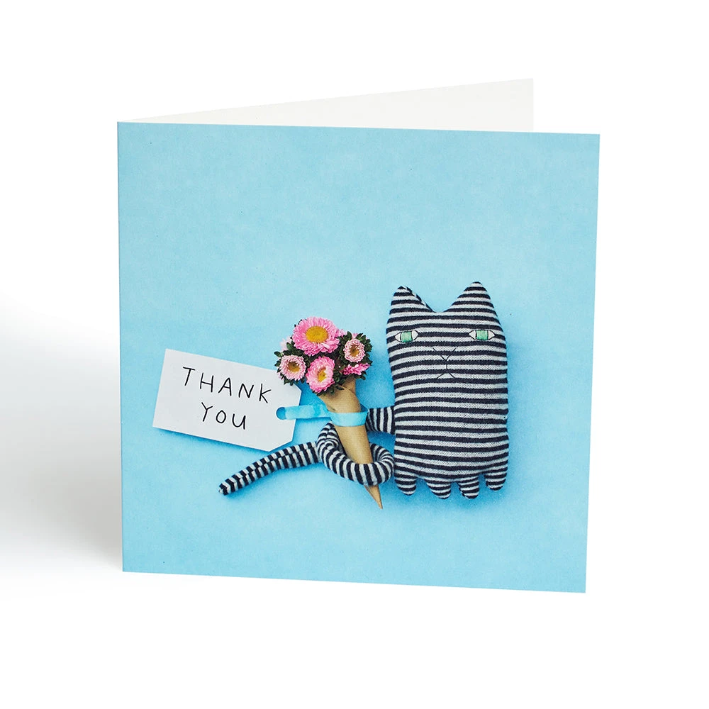 Donna Wilson Mono Cat Thank-You Card 4 Donna Wilson Mono Cat Thank-You Card - Image 2
