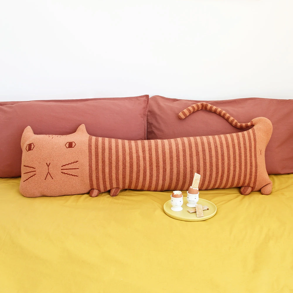 Donna Wilson Cat Bolster Cushion 4 Donna Wilson Cat Bolster Cushion - Image 2