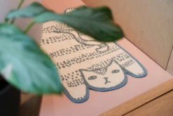 Donna Wilson Blue Cat Bath Mat 10 Donna Wilson Blue Cat Bath Mat -Happy Gift Store CatBathMat S3 SS25 Lottie LoRes