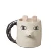Donna Wilson X Cécile Dumetier Cilla Chinchilla Shaped Mug - Donna Wilson X Cécile Dumetier 2 Donna Wilson X Cécile Dumetier Cilla Chinchilla Shaped Mug - Donna Wilson X Cécile Dumetier -Happy Gift Store Ceramic Cilla Chinchilla Shaped Mug Front Donna Wilson