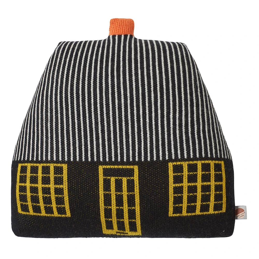 Donna Wilson Cottage Shaped Cushion - Black 3 Donna Wilson Cottage Shaped Cushion - Black