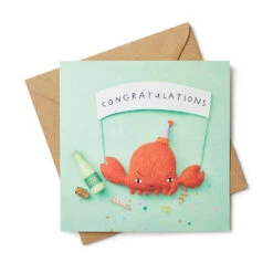 Donna Wilson Crabbie Congratulations Card