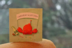 Donna Wilson Crabbie Congratulations Card 7 Donna Wilson Crabbie Congratulations Card -Happy Gift Store CrabbyCongratulationsCard S1 SS25 Lottie LoRes