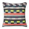 Donna Wilson Glitch Woven Square Cushion - Denim Blue 1 Donna Wilson Glitch Woven Square Cushion - Denim Blue -Happy Gift Store Cushions Glitch Cushion Denim Blue Donna Wilson