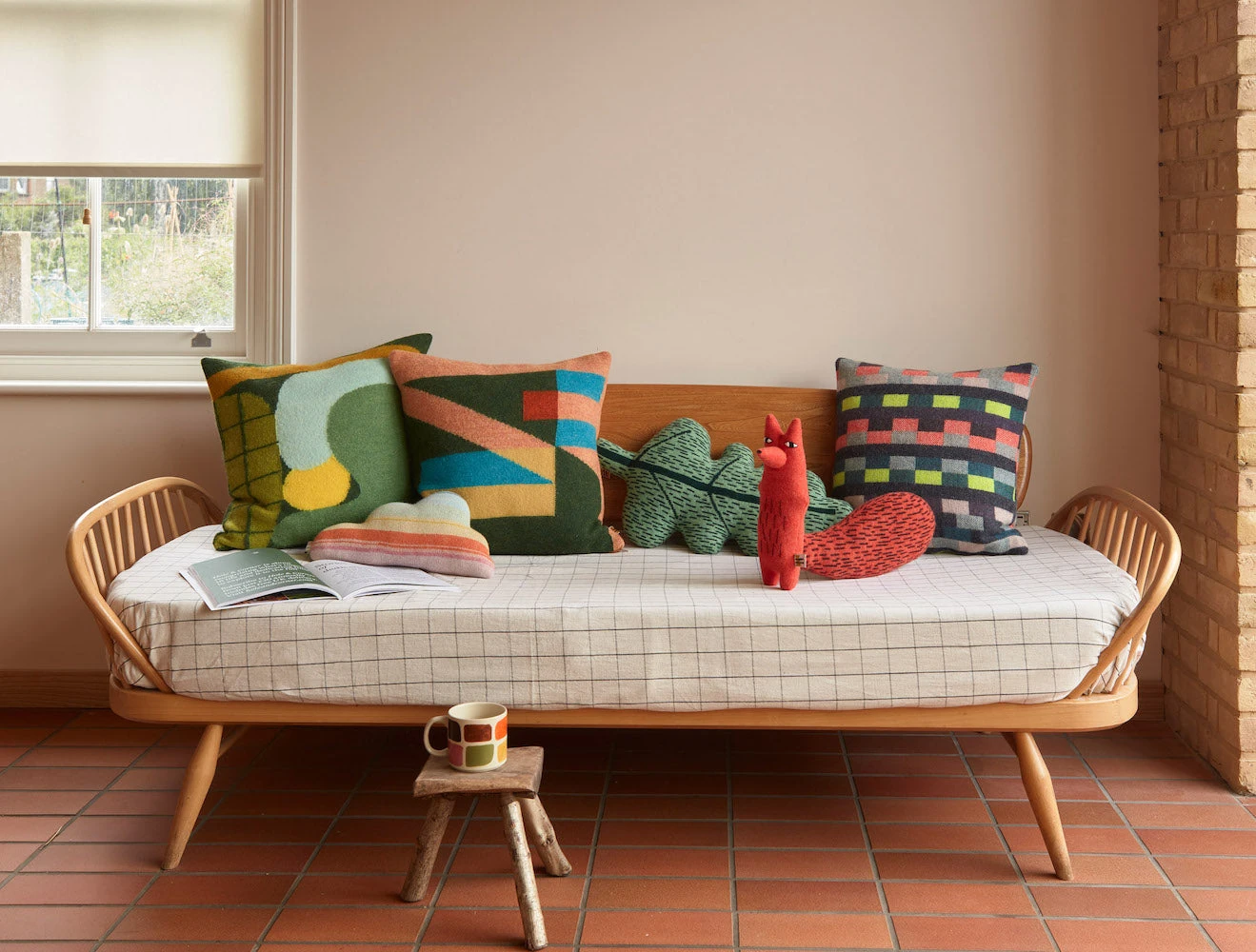 Donna Wilson Huddle Square Cushion - Green / Large 4 Donna Wilson Huddle Square Cushion - Green / Large - Image 2