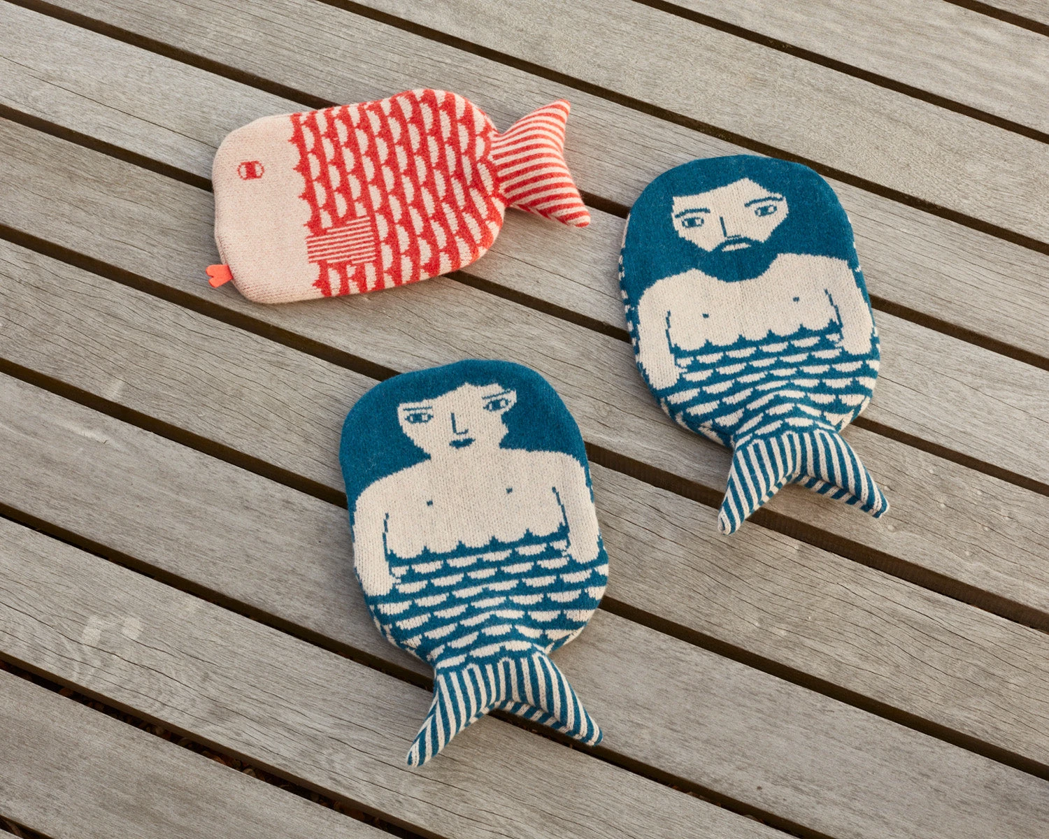 Donna Wilson Finn Hot Water Bottle - Orange 4 Donna Wilson Finn Hot Water Bottle - Orange - Image 2