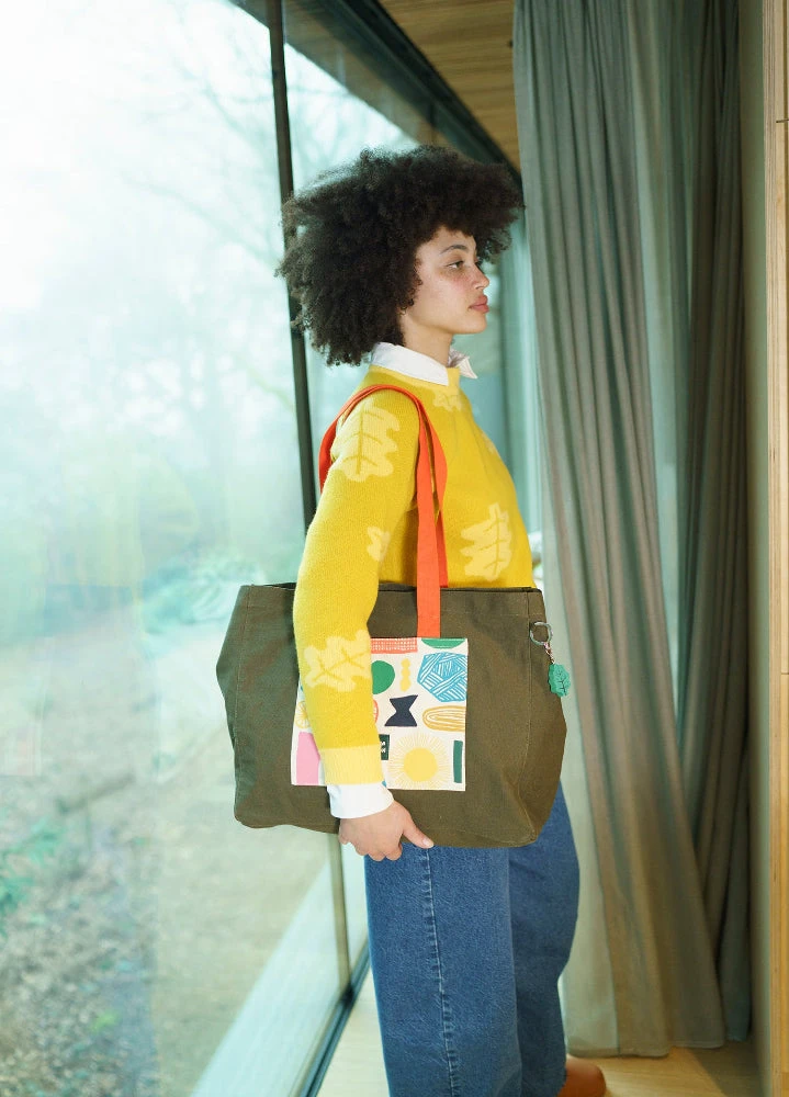 Donna Wilson Large Doodle Cotton Shopper 6 Donna Wilson Large Doodle Cotton Shopper - Image 4