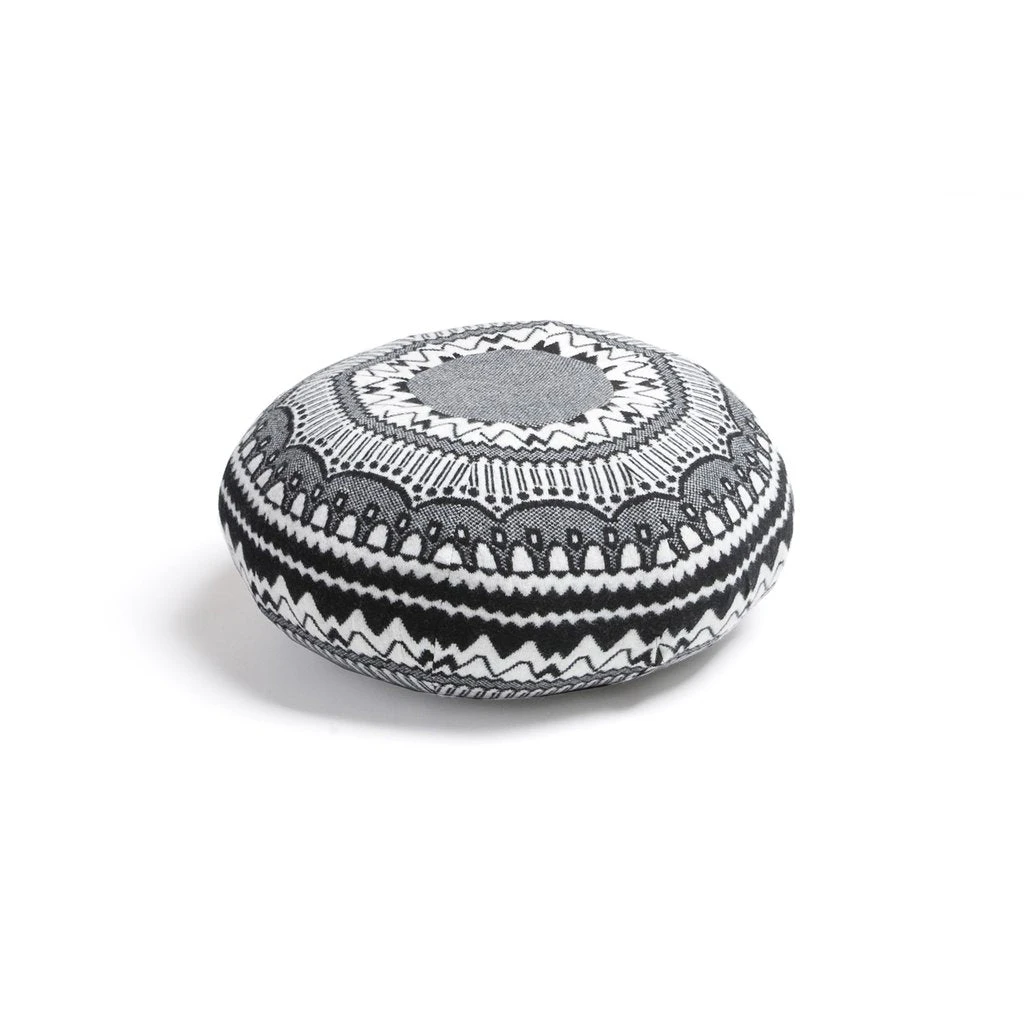 Donna Wilson Ernest Pouffe In ZigZag - Black 3 Donna Wilson Ernest Pouffe In ZigZag - Black