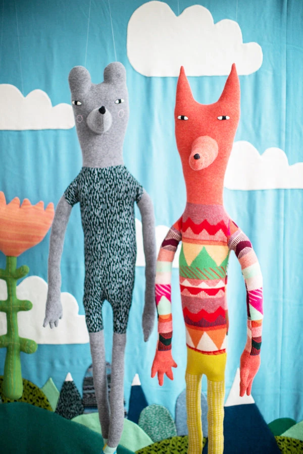 Donna Wilson XL Giant Creature - Made To Order - Orange Fox 4 Donna Wilson XL Giant Creature - Made To Order - Orange Fox - Image 2