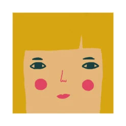 Donna Wilson Bespoke Grace Square Cushion 10 Donna Wilson Bespoke Grace Square Cushion -Happy Gift Store GraceLightSkinBlondeHairBlueEyes