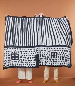 Donna Wilson House Shaped Cotton Throw -Happy Gift Store House Shaped Cotton Throw Donna Wilson crop
