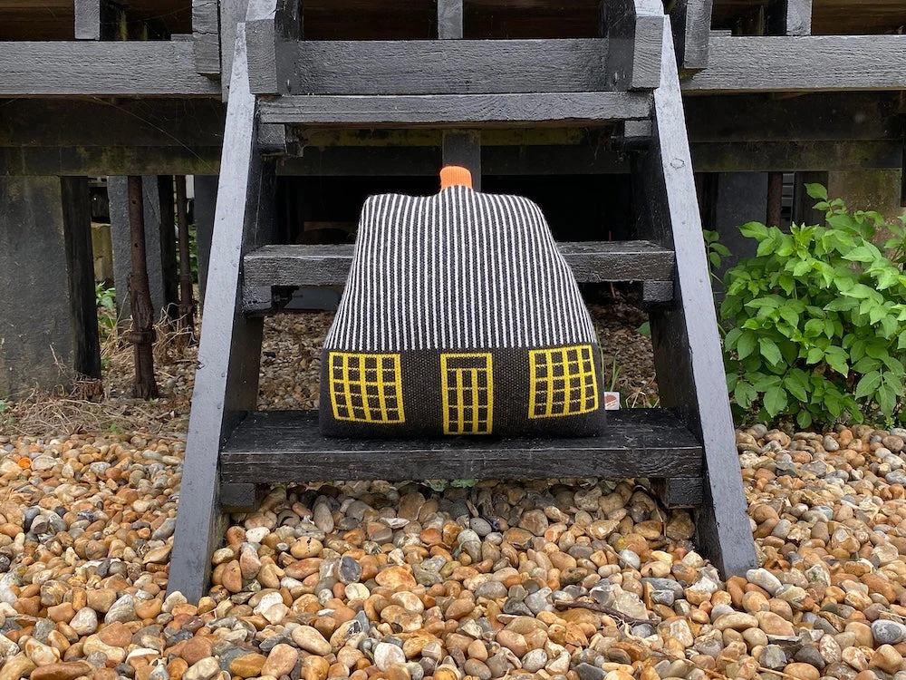 Donna Wilson Cottage Shaped Cushion - Black 5 Donna Wilson Cottage Shaped Cushion - Black - Image 3