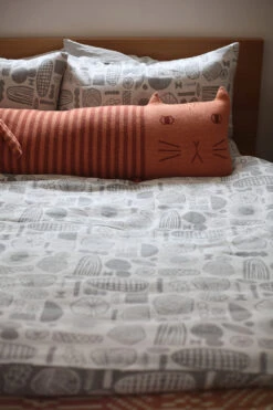 Donna Wilson Cat Bolster Cushion 7 Donna Wilson Cat Bolster Cushion -Happy Gift Store IMG 7021 jpeg