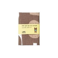 Donna Wilson Make Your Own Bear Tea Towel Craft Kit -Happy Gift Store MYO Bear Tea Towel Craft Kit Folded Donna Wilson
