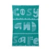 Donna Wilson Cosy And Safe Mini Blanket - Blue & Green -Happy Gift Store Mini Blankets Cosy Safe Blue Donna Wilson
