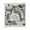 Donna Wilson Menagerie Baby Blanket - Ecru -Happy Gift Store Mini Blankets Menagerie Mini Blanket Ecru Donna Wilson