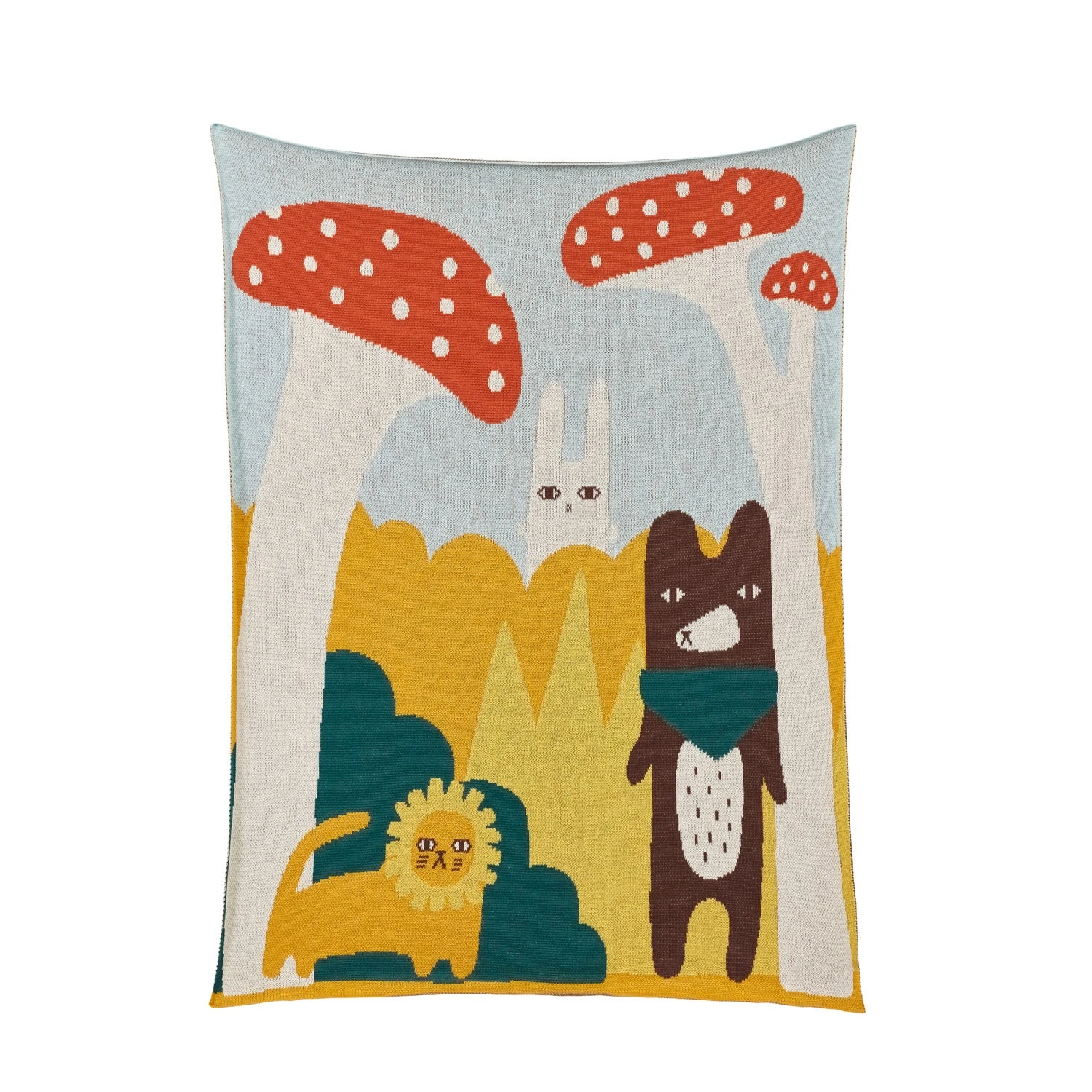 Donna Wilson Trees And Creatures Cotton Mini Blanket 3 Donna Wilson Trees And Creatures Cotton Mini Blanket