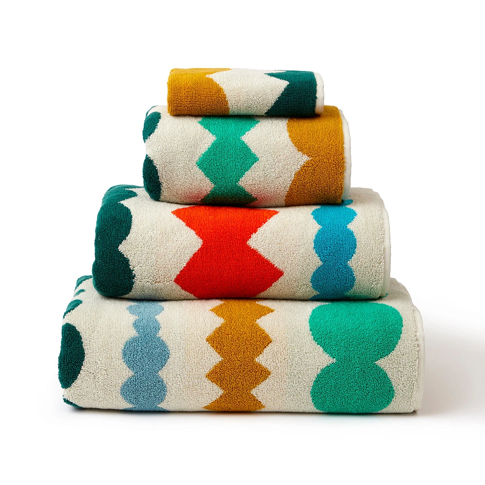 Donna Wilson Mixed Fizz Bath Towel Set 2 Donna Wilson Mixed Fizz Bath Towel Set