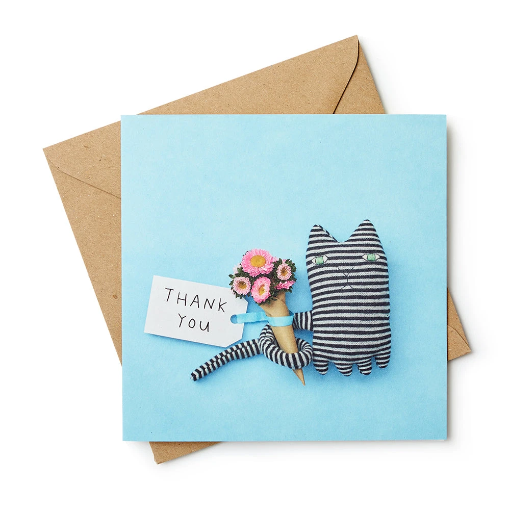 Donna Wilson Mono Cat Thank-You Card 3 Donna Wilson Mono Cat Thank-You Card