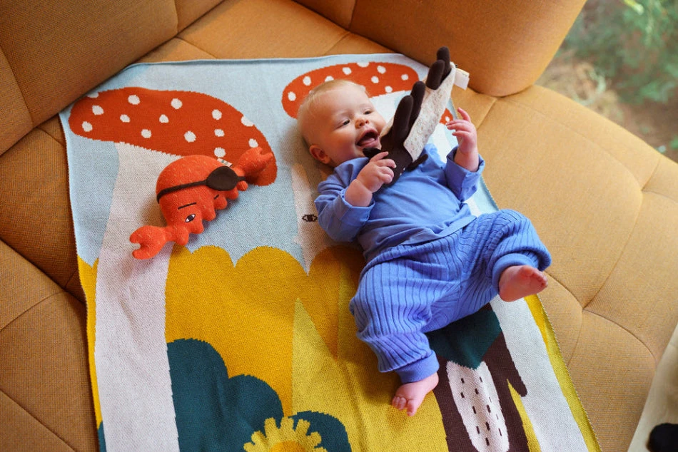 Donna Wilson Trees And Creatures Cotton Mini Blanket 5 Donna Wilson Trees And Creatures Cotton Mini Blanket - Image 3