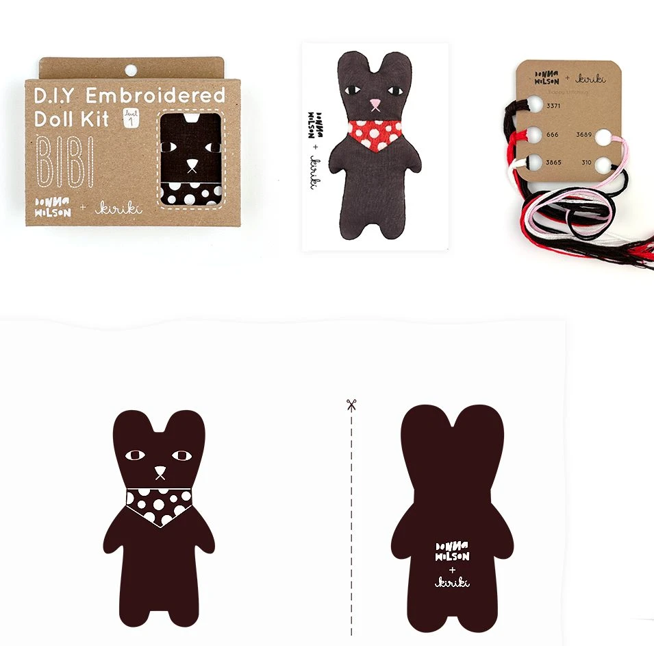 Donna Wilson Make Your Own Bibi Bear Kit - Kiriki Press 5 Donna Wilson Make Your Own Bibi Bear Kit - Kiriki Press - Image 3