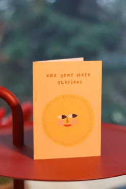 Donna Wilson One Year More Glorious Card -Happy Gift Store OneYearMoreGlorious S1 SS25 Lottie LoRes