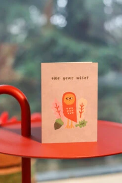 Donna Wilson One Year Wiser Card 7 Donna Wilson One Year Wiser Card -Happy Gift Store OneYearWiser S1 SS25 Lottie LoRes