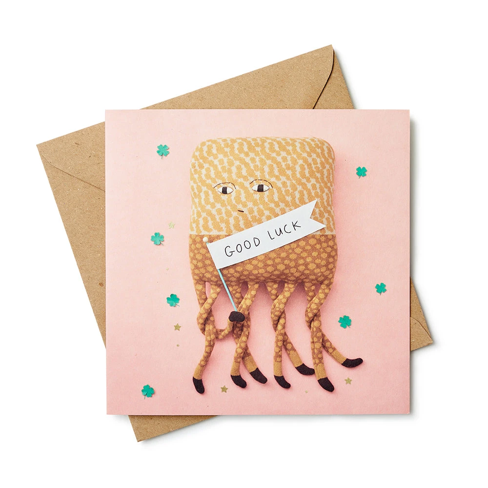 Donna Wilson Ozzy Good Luck Card 3 Donna Wilson Ozzy Good Luck Card