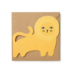 Donna Wilson Richie Lion Cut-Out Card