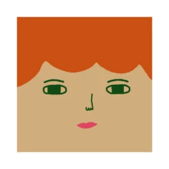 Donna Wilson Bespoke Robin Square Cushion 9 Donna Wilson Bespoke Robin Square Cushion -Happy Gift Store RobinLightSkinGreenEyesGingerHair