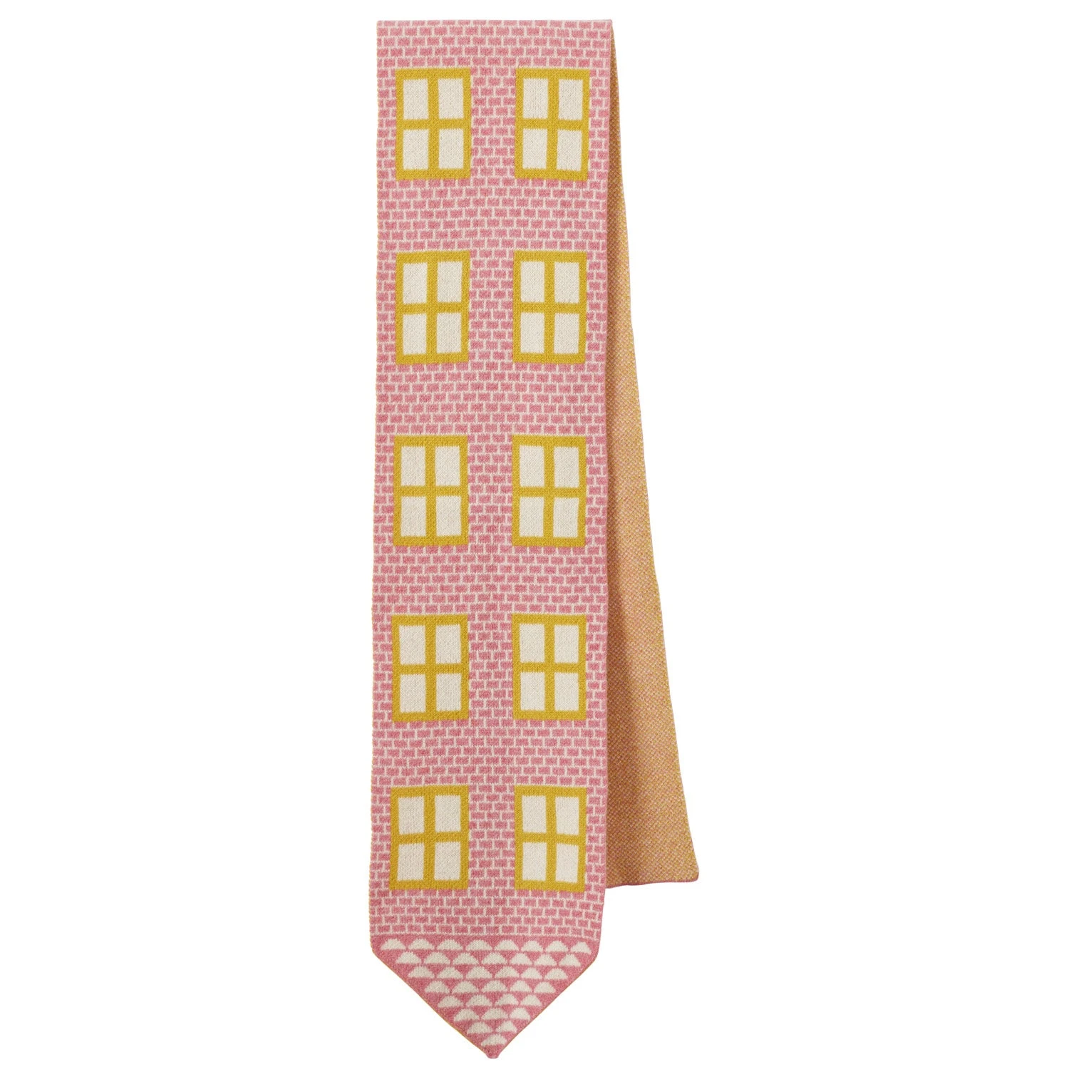 Donna Wilson House Shaped Scarf - Nougat 3 Donna Wilson House Shaped Scarf - Nougat