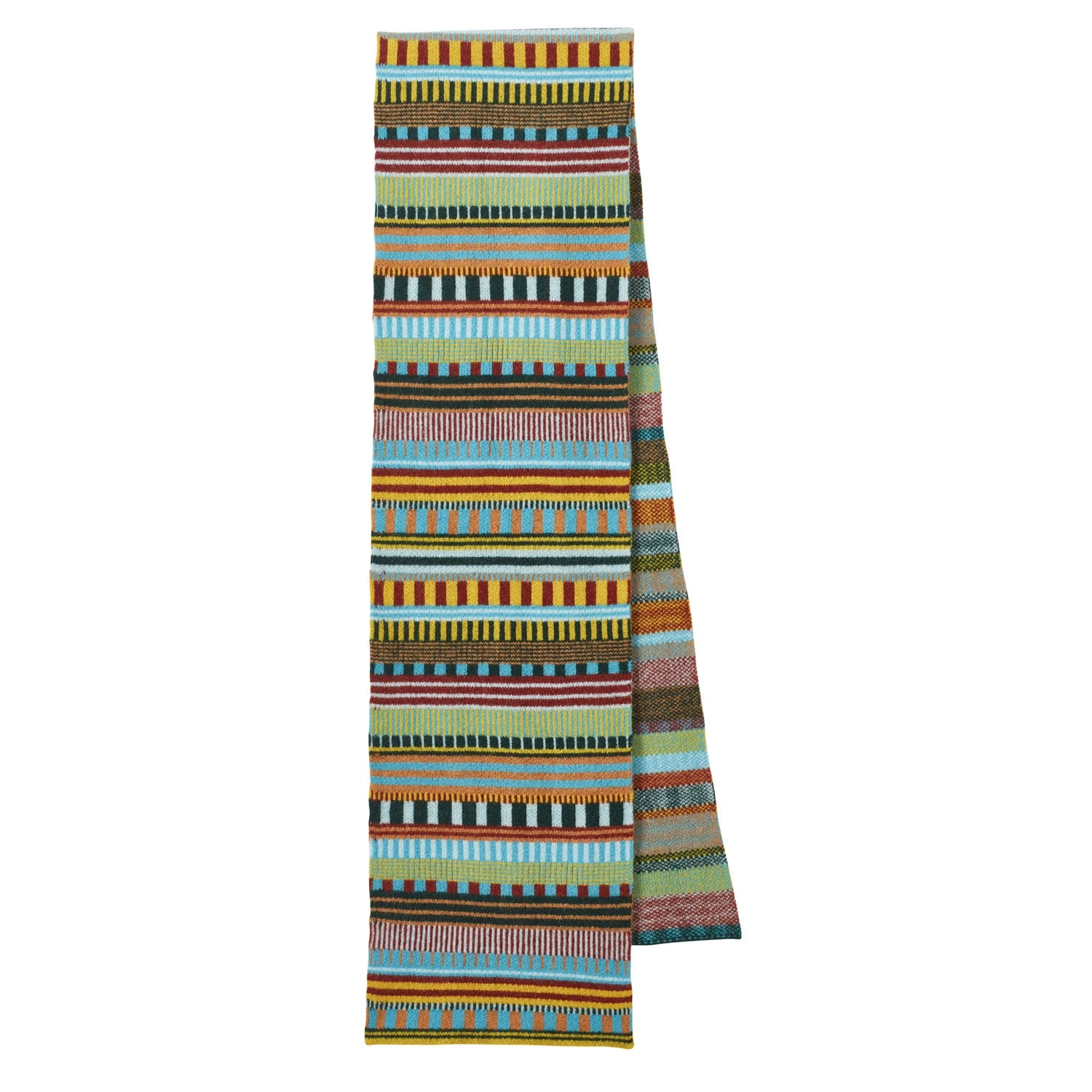 Donna Wilson Static Stripe Scarf - Turquoise 3 Donna Wilson Static Stripe Scarf - Turquoise
