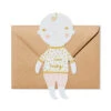 Donna Wilson Baby Shaped Card 2 Donna Wilson Baby Shaped Card -Happy Gift Store Stationary Shaped Greeting Card New Baby Card Envelope