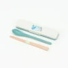 Donna Wilson Blue Cat Chopstick + Spoon Set -Happy Gift Store Stationery blue cat spoon chopsticks Donna Wilson2