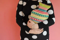 Donna Wilson Static Stripe Hot Water Bottle -Happy Gift Store Striped Hot Water Bottle 2 Donna Wilson
