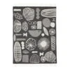 Donna Wilson Forager Throw - Black & White -Happy Gift Store Throws Forager Throw Black Back Donna Wilson