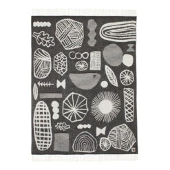 Donna Wilson Forager Throw - Black & White