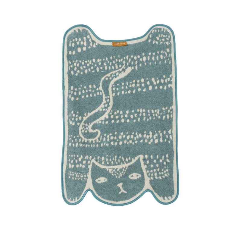 Donna Wilson Blue Cat Bath Mat 4 Donna Wilson Blue Cat Bath Mat - Image 2