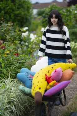 Donna Wilson Bloom Shaped Cushion - Blue -Happy Gift Store cushions2