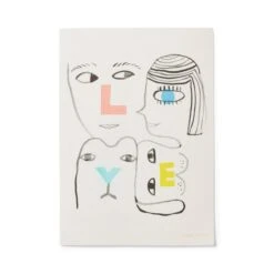 Donna Wilson Love Riso Print